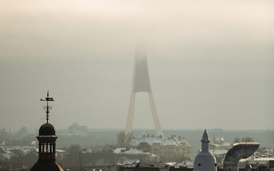 Televīzijas tornis ziemas rītā | Rīga